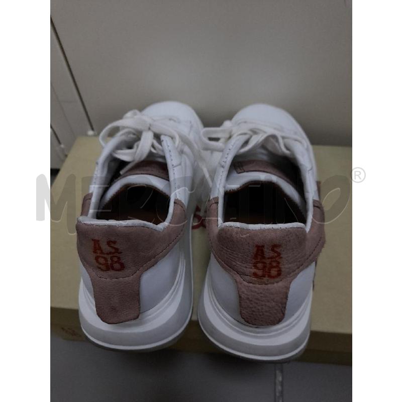 SNEAKERS DONNA A.S. 98 BCO CON PARTE IN PELLE  | Mercatino dell'Usato Avigliana 3