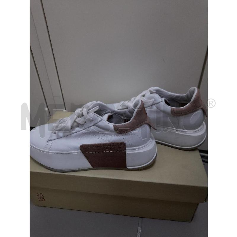 SNEAKERS DONNA A.S. 98 BCO CON PARTE IN PELLE  | Mercatino dell'Usato Avigliana 4