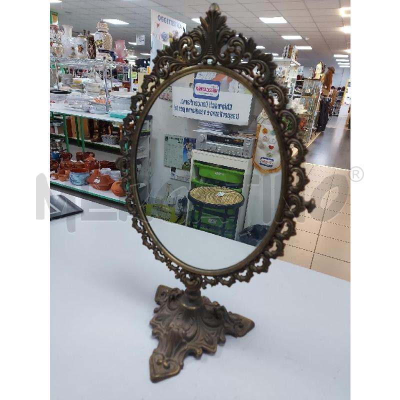 SPECCHIO OTTONE PIEDISTALLO | Mercatino dell'Usato Avigliana 2