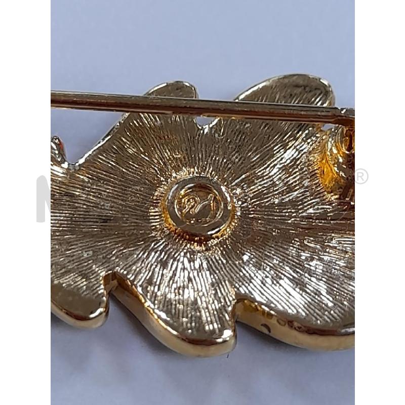 SPILLA SWAROVSKI FOGLIA E GHIANDA  | Mercatino dell'Usato Avigliana 3