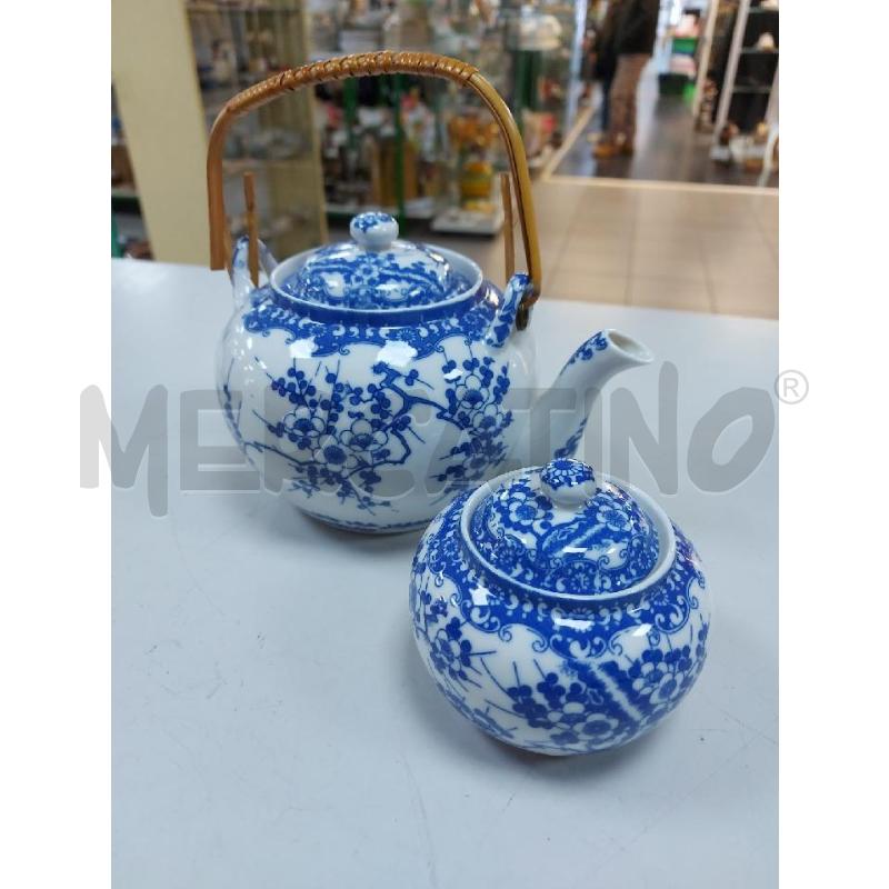 TEIERA MADE IN JAPAN DECORI BLU | Mercatino dell'Usato Avigliana 1