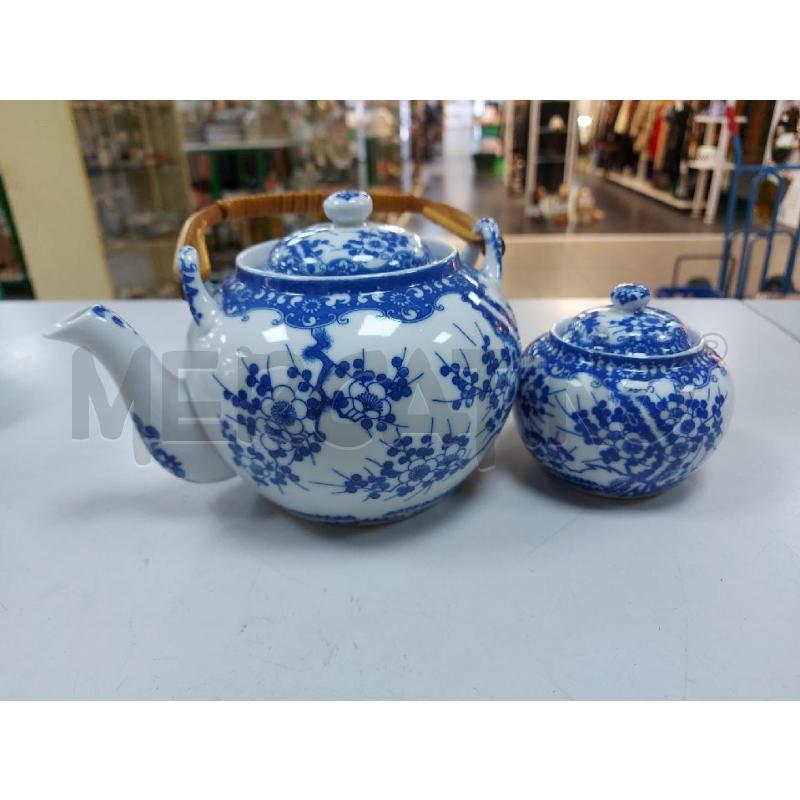 TEIERA MADE IN JAPAN DECORI BLU | Mercatino dell'Usato Avigliana 3