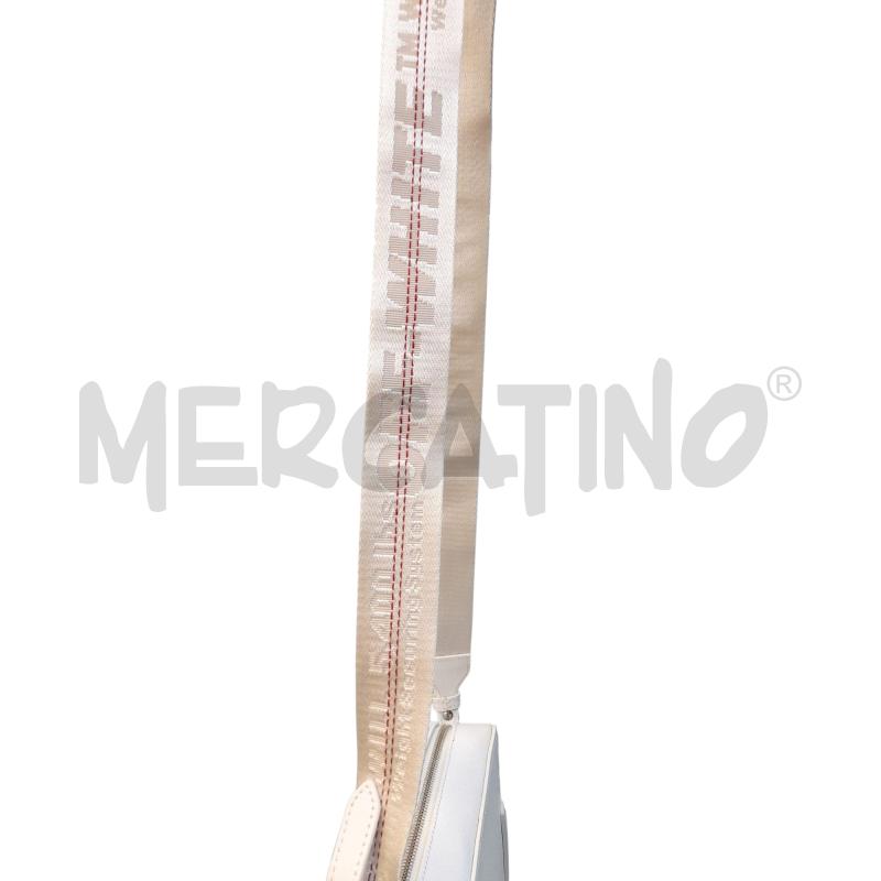 TRACOLLA/MARSUPIO OFF WHITE BCO NUOVO RIGHE NERO  | Mercatino dell'Usato Avigliana 3