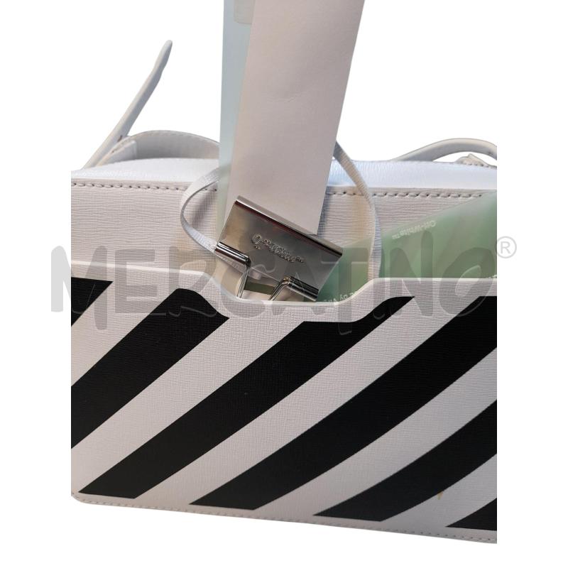 TRACOLLA/MARSUPIO OFF WHITE BCO NUOVO RIGHE NERO  | Mercatino dell'Usato Avigliana 4