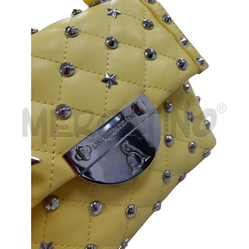 TRACOLLA DONNA ATELIER DU SAC GIALLO CON BORCHIE | Mercatino dell'Usato Avigliana 4