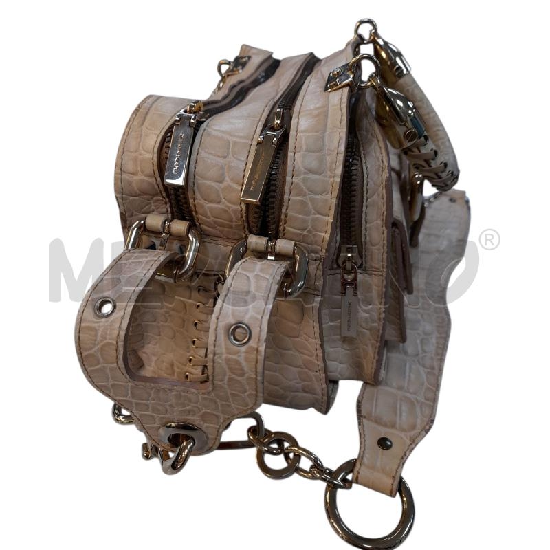 TRACOLLA VERSACE STAMPA COCCO BEIGE CON HARDWARE DORATI  | Mercatino dell'Usato Avigliana 4