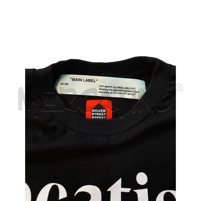 T SHIRT DONNA OFF-WHITE NERO LOGHI BCO LOCATION  | Mercatino dell'Usato Avigliana 3