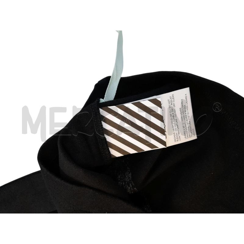 T SHIRT DONNA OFF-WHITE NERO LOGHI BCO LOCATION  | Mercatino dell'Usato Avigliana 4