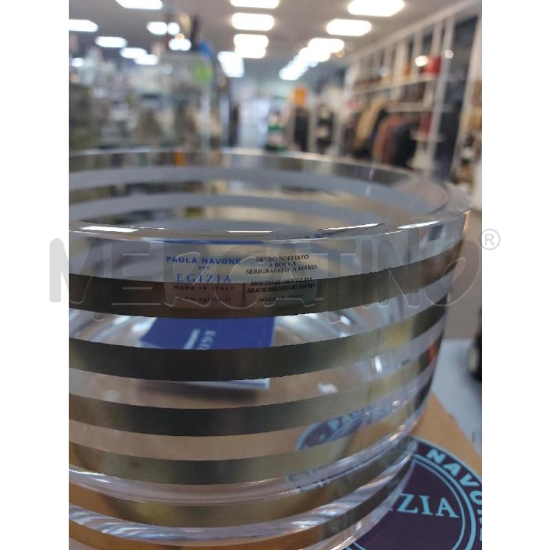 VASO VETRO SOFFIATO A BOCCA PAOLA NAVONE PER EGIZIA | Mercatino dell'Usato Avigliana 3