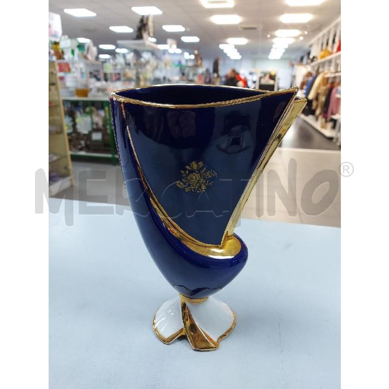 VASO  CERAMICA  ANNI 70 BLU | Mercatino dell'Usato Avigliana 1
