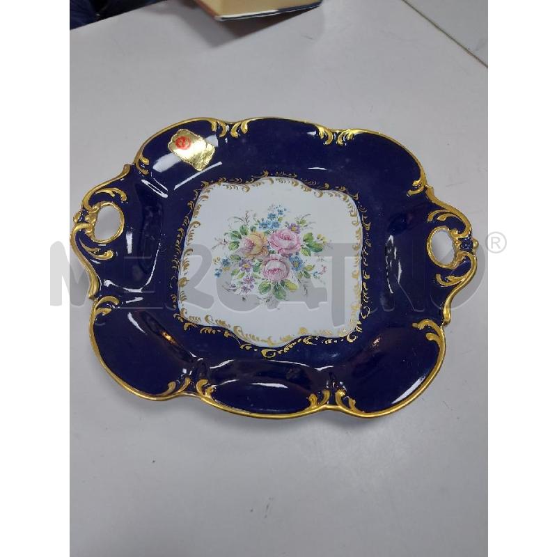 VASSOIO CERAMICA LIMOGES QUADRATO BLU  | Mercatino dell'Usato Avigliana 3