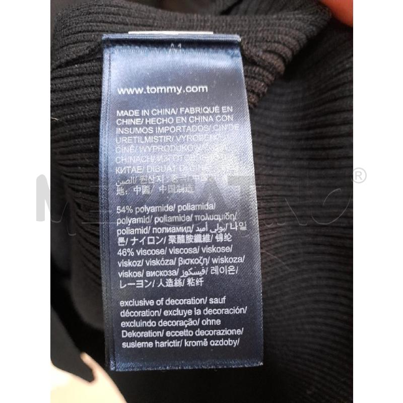 VESTITO DONNA TOMMY HILFIGER NERO RICAMO SPALLE | Mercatino dell'Usato Avigliana 4