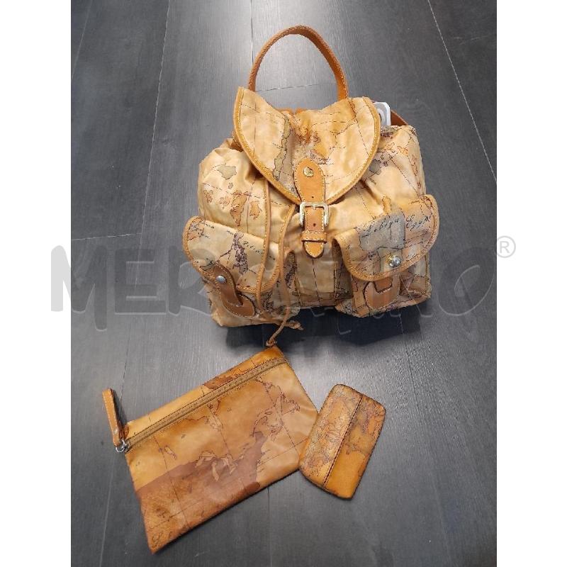 ZAINO DONNA ALVIERO MARTINI 2 TASCHE FRONTALI FSIA CARTINA | Mercatino dell'Usato Avigliana 2