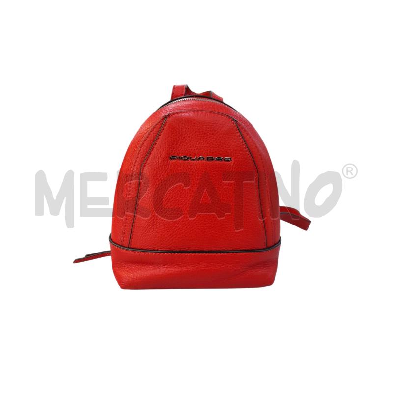 ZAINO MINI DONNA ROSSO PIQUADRO IN PELLE  | Mercatino dell'Usato Avigliana 1