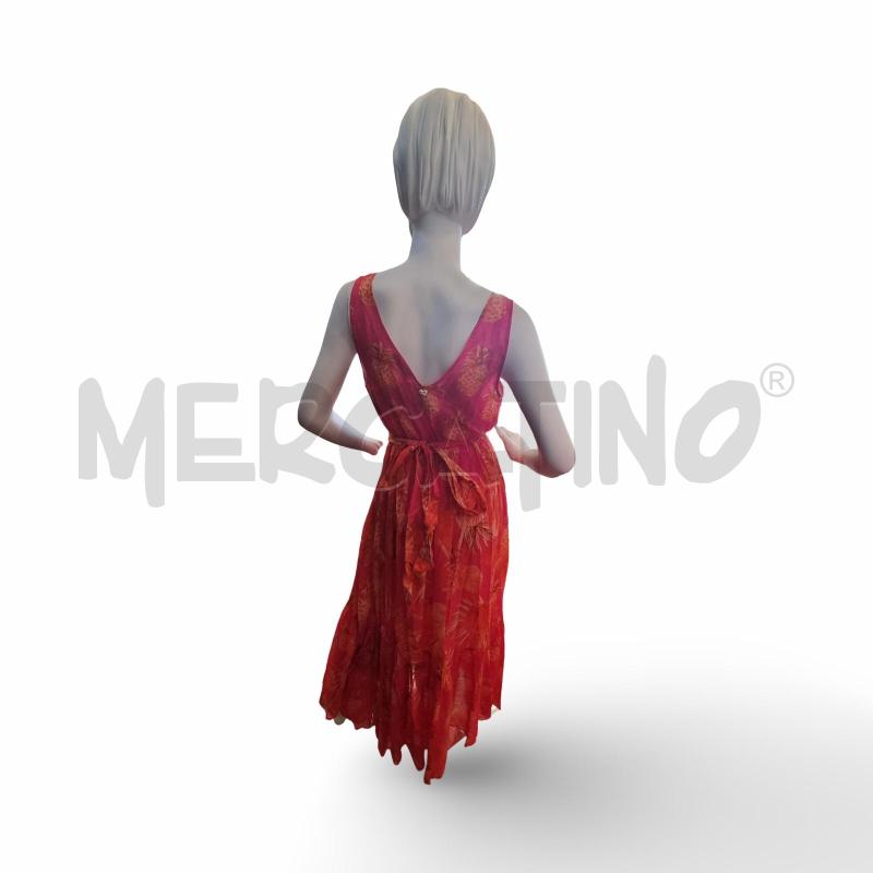 ABITO DONNA TWINSET LUNGO FUCSIA CON ANANAS + SOTTOVESTE FUCSIA | Mercatino dell'Usato Osasco 2