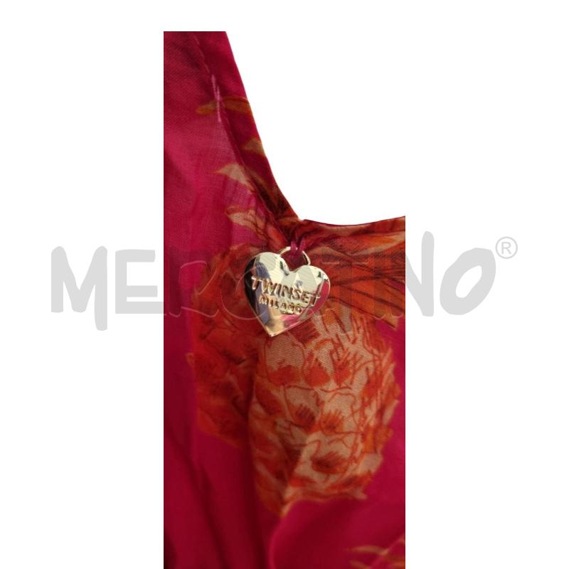 ABITO DONNA TWINSET LUNGO FUCSIA CON ANANAS + SOTTOVESTE FUCSIA | Mercatino dell'Usato Osasco 5