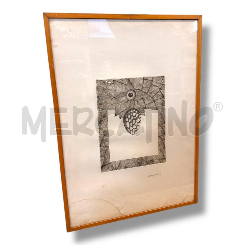ACQUAFORTE PROVA D'ARTISTA RENZO MARGONARI 25X32  | Mercatino dell'Usato Osasco 1