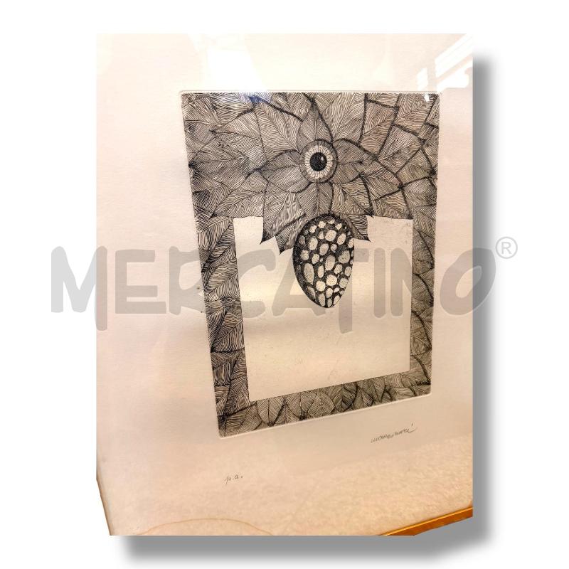 ACQUAFORTE PROVA D'ARTISTA RENZO MARGONARI 25X32  | Mercatino dell'Usato Osasco 2