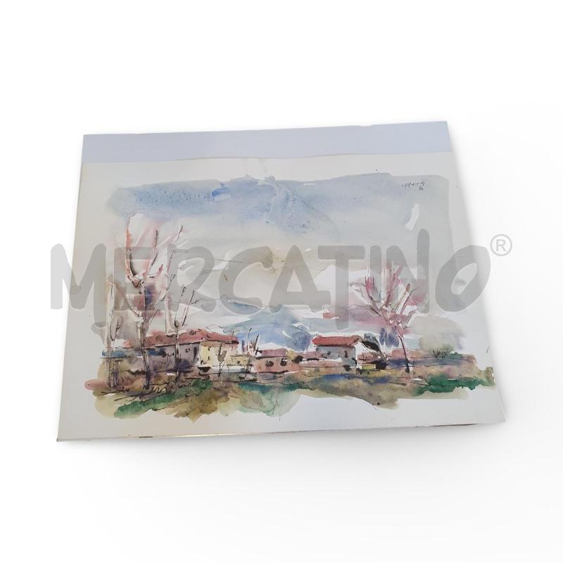 ACQUERELLO GIOVANNI CARENA 50X30  | Mercatino dell'Usato Osasco 1