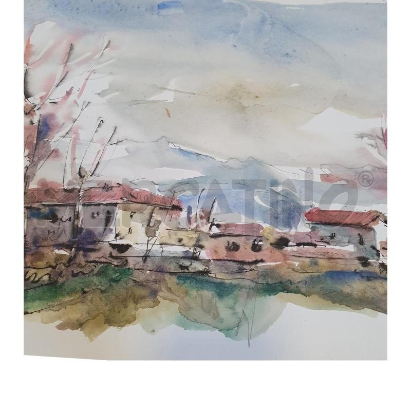 ACQUERELLO GIOVANNI CARENA 50X30  | Mercatino dell'Usato Osasco 3