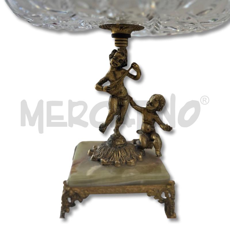 ALZATA CENTROTAVOLA ANNI 50 NEOCLASSICA CRISTALLO DIAMETRO 23 ALT 24 CM | Mercatino dell'Usato Osasco 4
