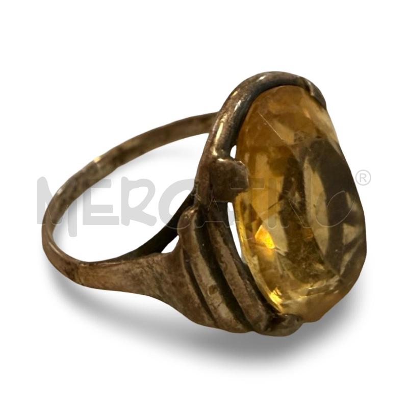ANELLO ARG VINTAGE PIETRA CITRINO | Mercatino dell'Usato Osasco 1