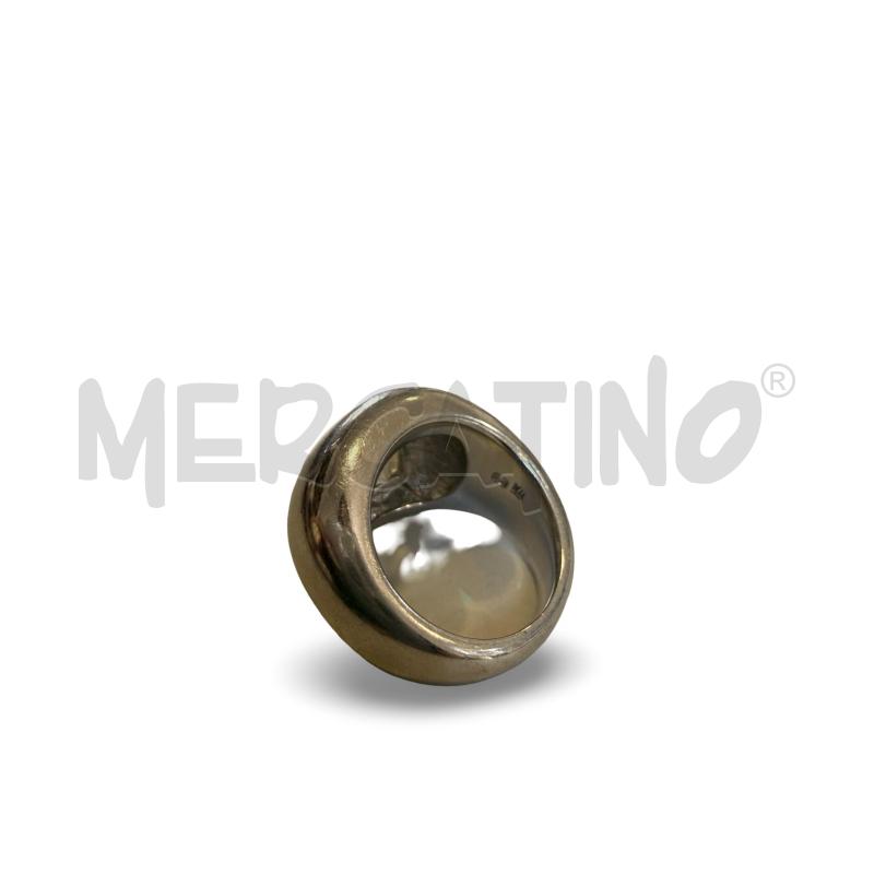 ANELLO DONNA PIERLANG BOMBATO PIETRA OVALE BIANCA | Mercatino dell'Usato Osasco 3