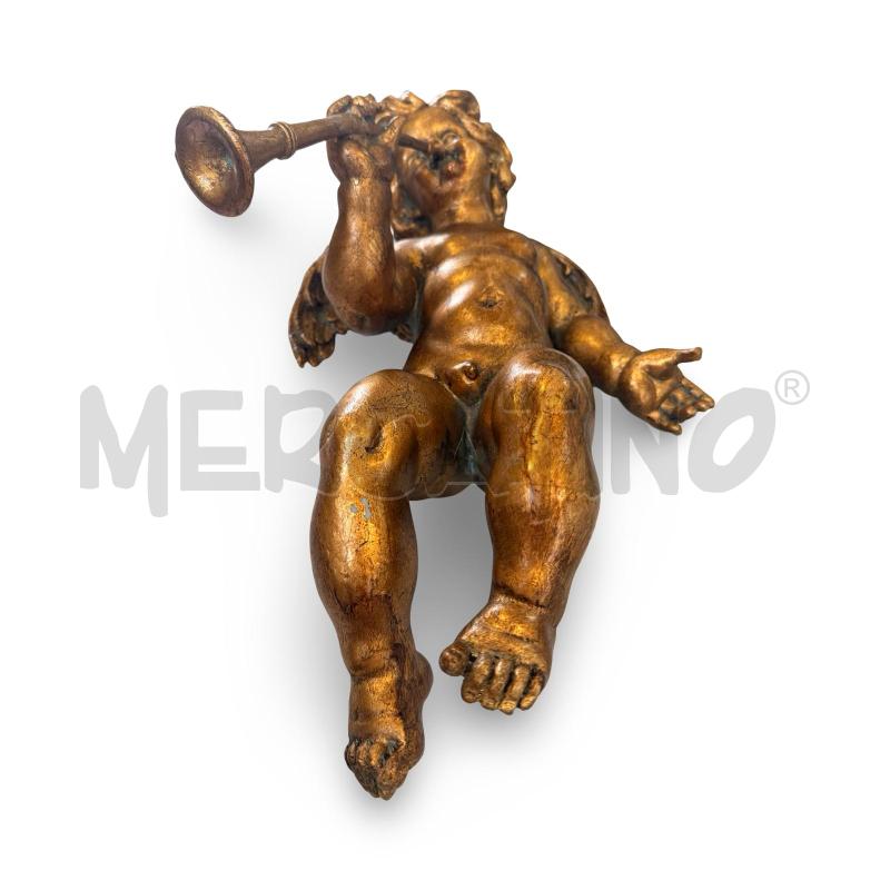 ANGIOLETTO DORATO RESINA 50 CM  | Mercatino dell'Usato Osasco 2