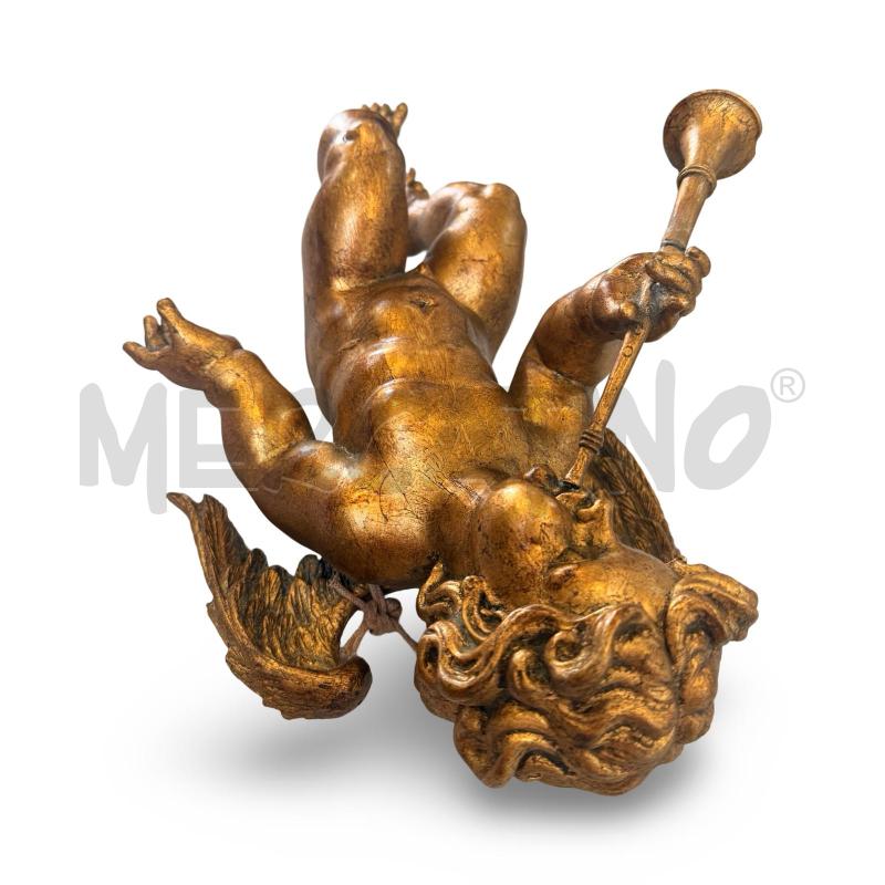 ANGIOLETTO DORATO RESINA 50 CM  | Mercatino dell'Usato Osasco 5