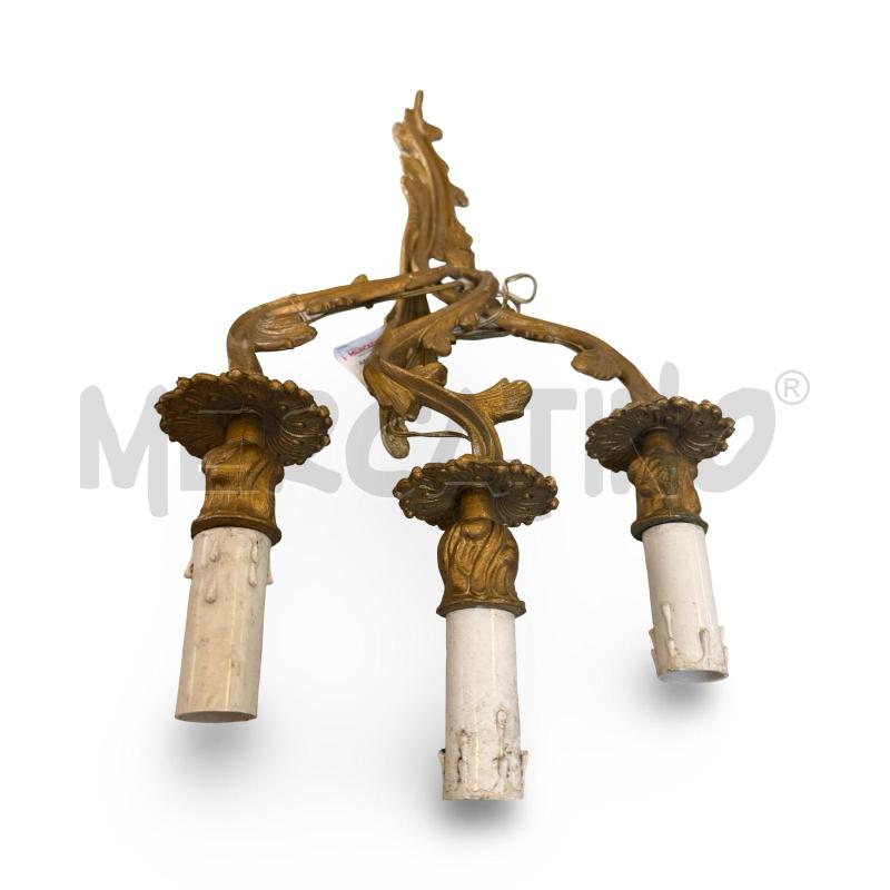 APPLIQUE 3 LUCI IN OTTONE | Mercatino dell'Usato Osasco 4