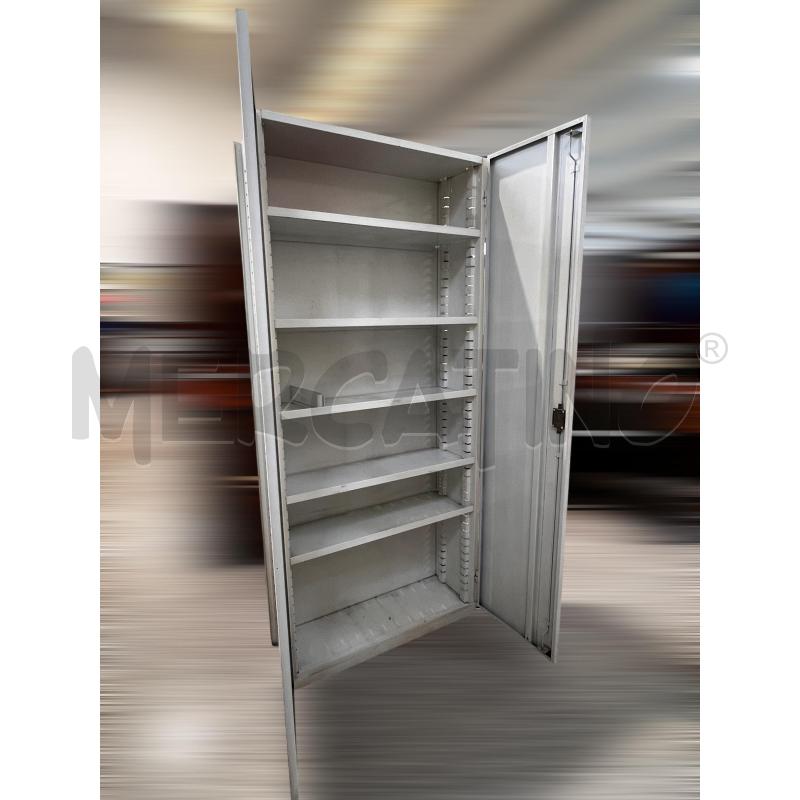 ARMADIO 2 ANTE IN METALLO BIANCO 200X90X33 | Mercatino dell'Usato Osasco 4