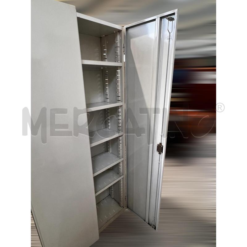 ARMADIO 2 ANTE IN METALLO BIANCO 200X90X33 | Mercatino dell'Usato Osasco 5