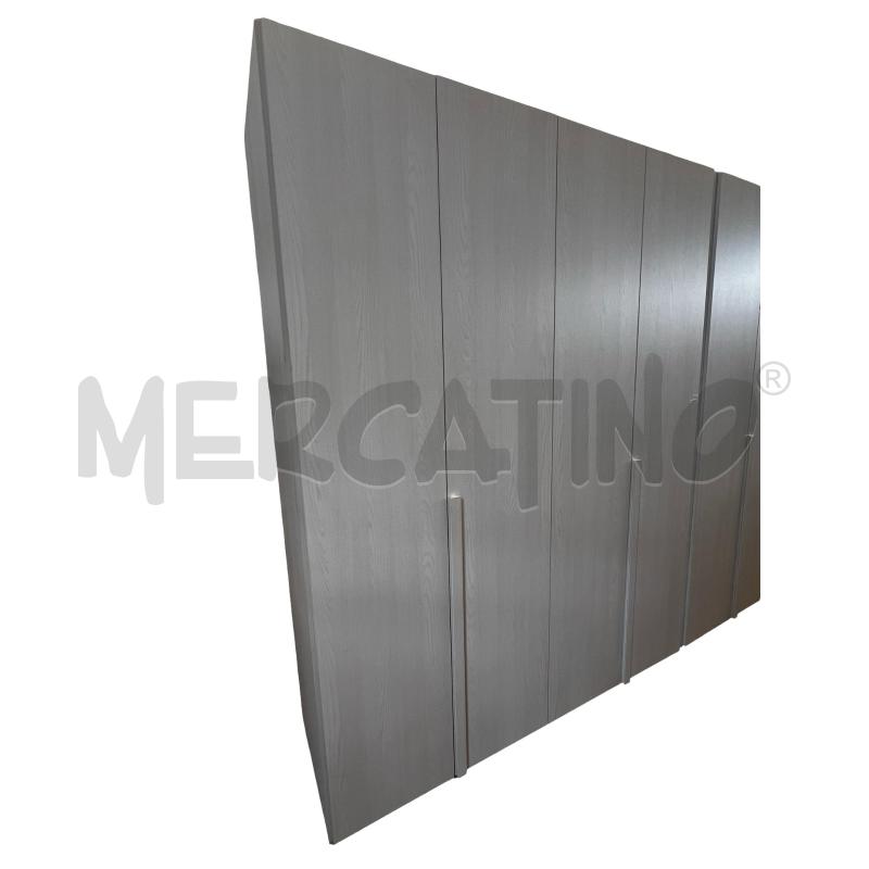 ARMADIO MODERNO GRIGIO 4 ANTE  | Mercatino dell'Usato Osasco 1