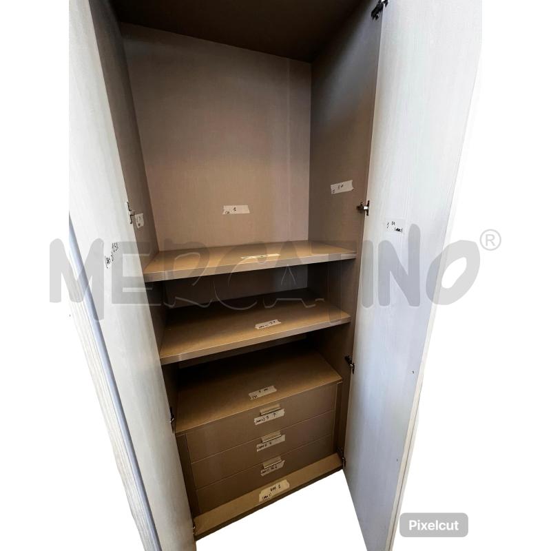 ARMADIO MODERNO GRIGIO 4 ANTE  | Mercatino dell'Usato Osasco 3