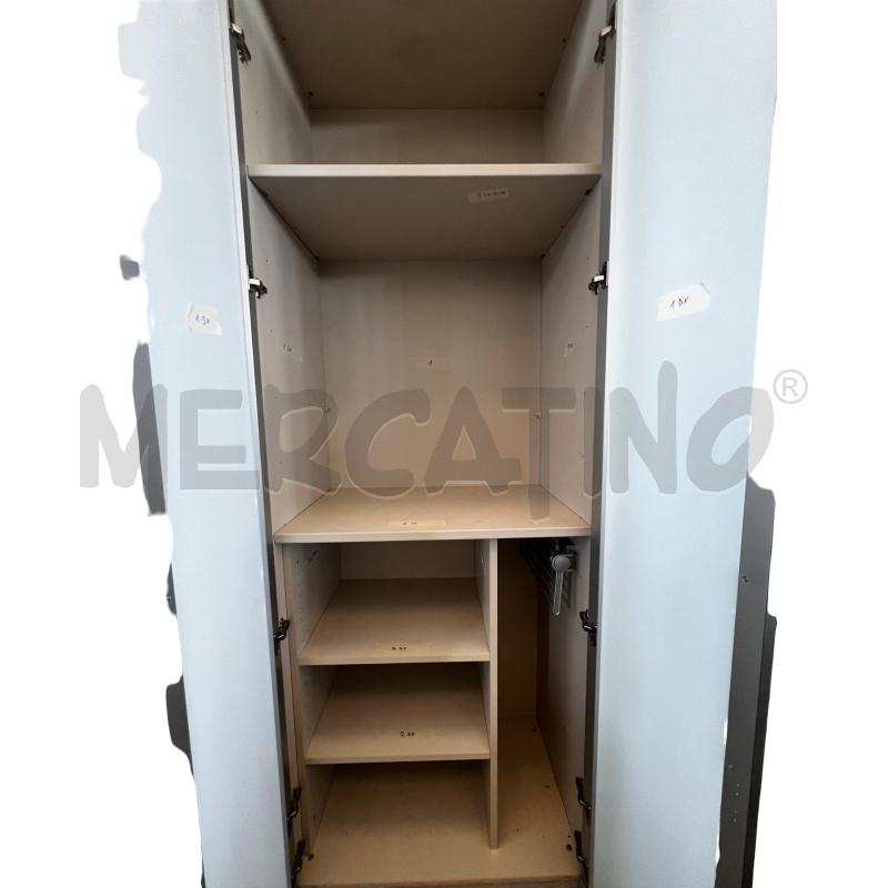 ARMADIO MODERNO GRIGIO 4 ANTE IN VETRO | Mercatino dell'Usato Osasco 4