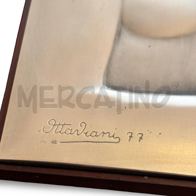 BASSORILIEVO OTTAVIANI ARG 925 MADONNA CON BAMBINO | Mercatino dell'Usato Osasco 3