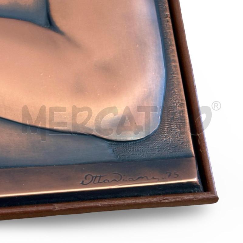 BASSORILIEVO OTTAVIANI BRONZO MADONNA CON BAMBINO | Mercatino dell'Usato Osasco 3