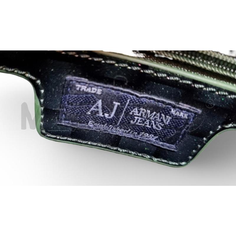 BORSA DONNA ARMANI VERDE QUADRETTI PLASTIFICATA | Mercatino dell'Usato Osasco 4