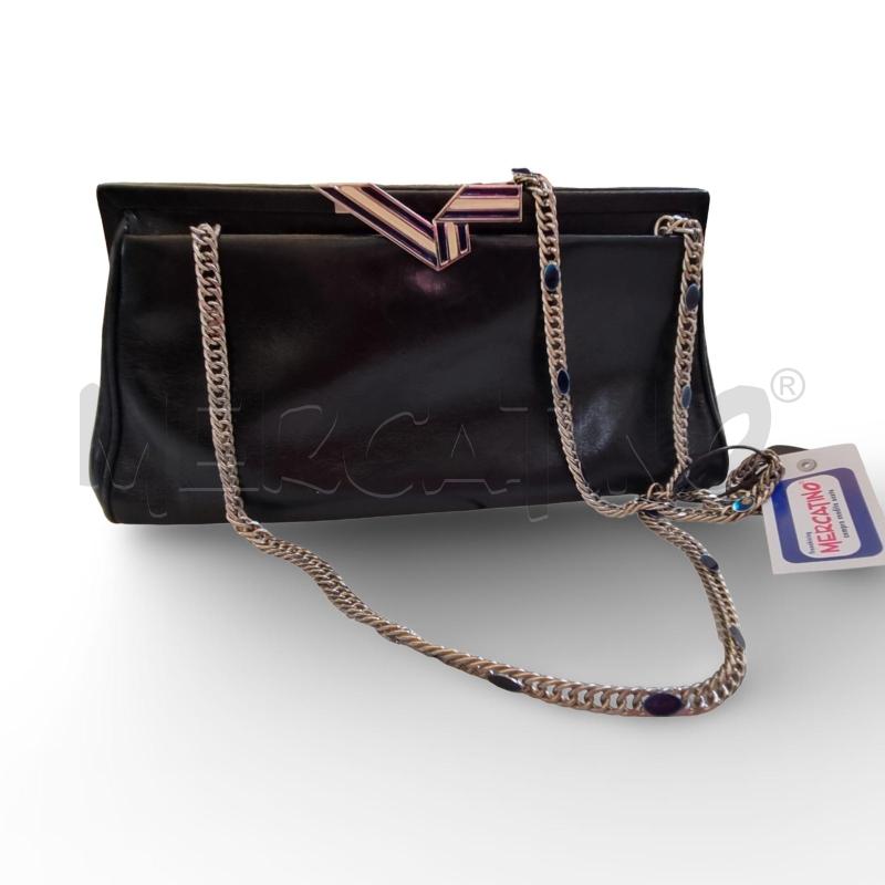 BORSA DONNA BLU CARTIER MANICO CATENA E INSERTI BLU | Mercatino dell'Usato Osasco 1