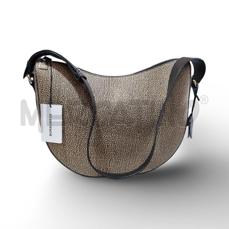 BORSA DONNA BORBONESE LUNA BAG BEIGE CON POCHETTE INTERNA  | Mercatino dell'Usato Osasco 1