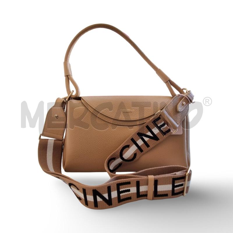 BORSA DONNA COCCINELLE BEIGE + TRACOLLA  | Mercatino dell'Usato Osasco 1