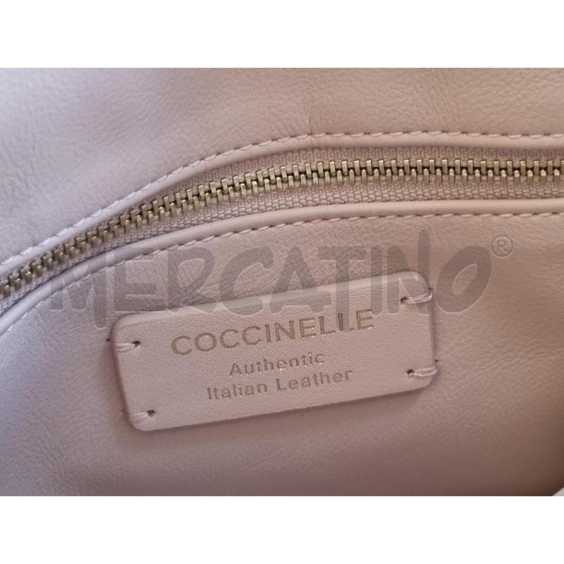 BORSA DONNA COCCINELLE BEIGE + TRACOLLA  | Mercatino dell'Usato Osasco 4