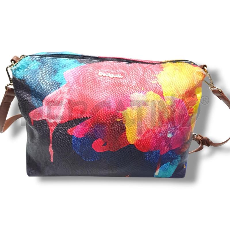 BORSA DONNA DESIGUAL DISEGNO FLOREALE TRACOLLA | Mercatino dell'Usato Osasco 1