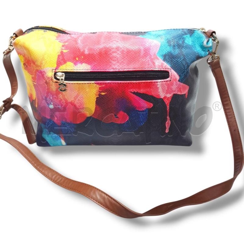 BORSA DONNA DESIGUAL DISEGNO FLOREALE TRACOLLA | Mercatino dell'Usato Osasco 2
