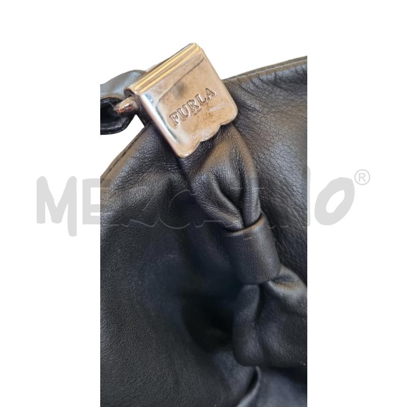BORSA DONNA FURLA IN PELLE NERA  | Mercatino dell'Usato Osasco 3