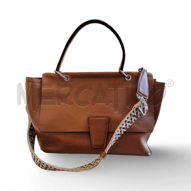BORSA DONNA GIANNI CHIARINI MARRONE + TRACOLLA  | Mercatino dell'Usato Osasco 1