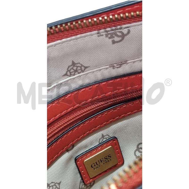 BORSA DONNA GUESS ARANCIONE TRACOLLA DORATA  | Mercatino dell'Usato Osasco 4