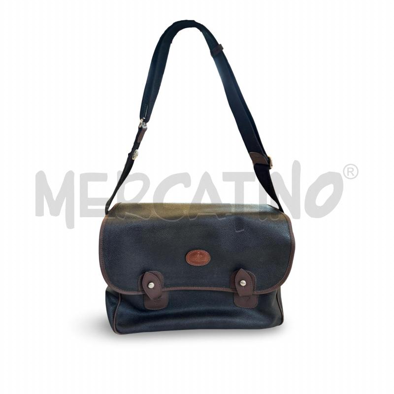 BORSA DONNA LES COPAINS TRACOLLA NERA INSERTI MARRONI | Mercatino dell'Usato Osasco 1
