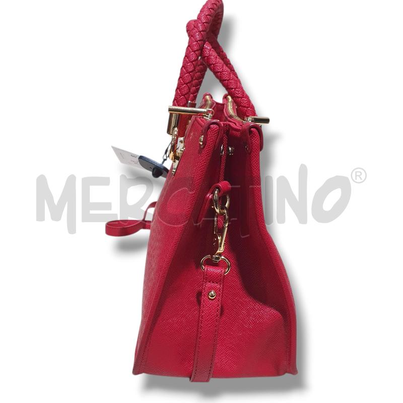 BORSA DONNA LIU JO ROSSO FRAGOLA CON 2 ZIP E TRACOLLA  | Mercatino dell'Usato Osasco 3