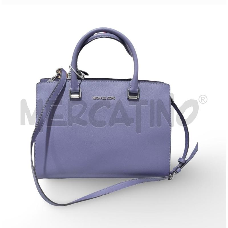 BORSA DONNA MICHAEL KORS VIOLA CON TRACOLLA | Mercatino dell'Usato Osasco 1